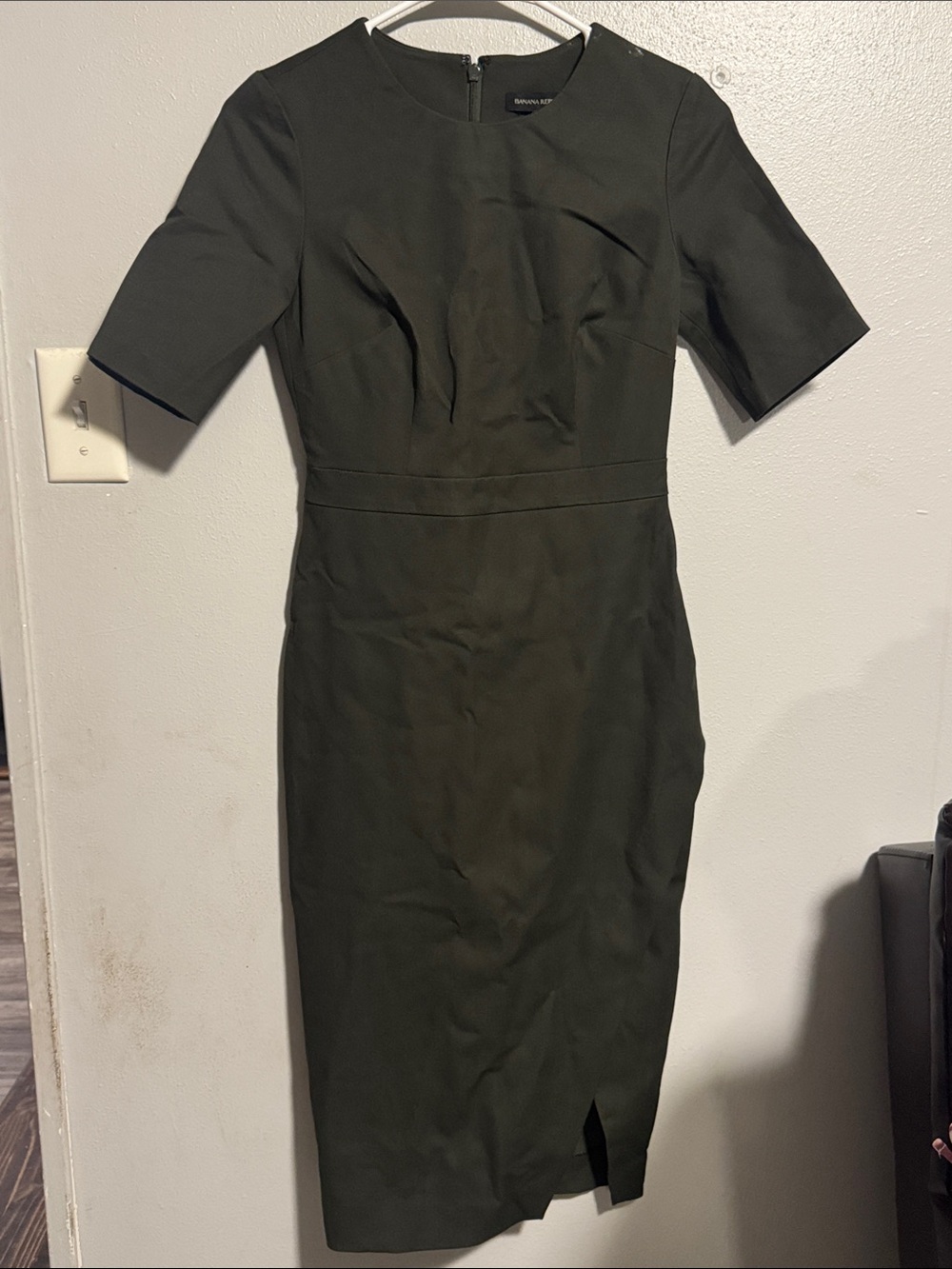 Banana Republic Olive Midi Sheath Dress